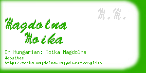 magdolna moika business card